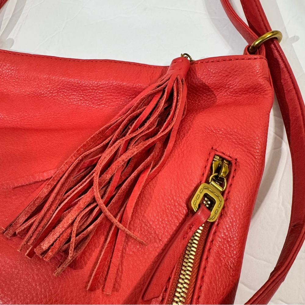 HOBO Blaze Bucket Coral Leather Backpack - Picture 13 of 14